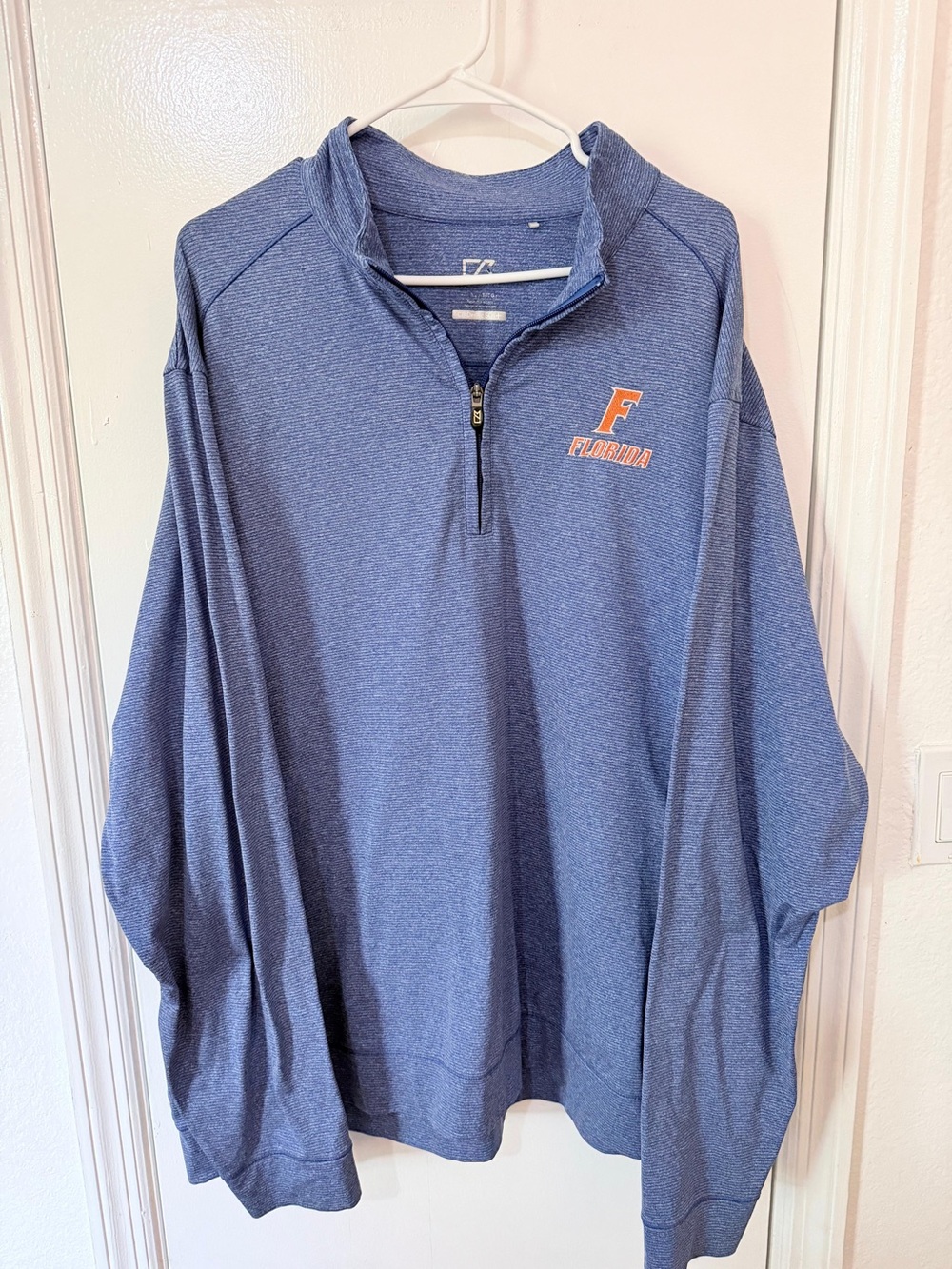 Men's Blue Florida Quarter-Zip Pullover Sweatshirt